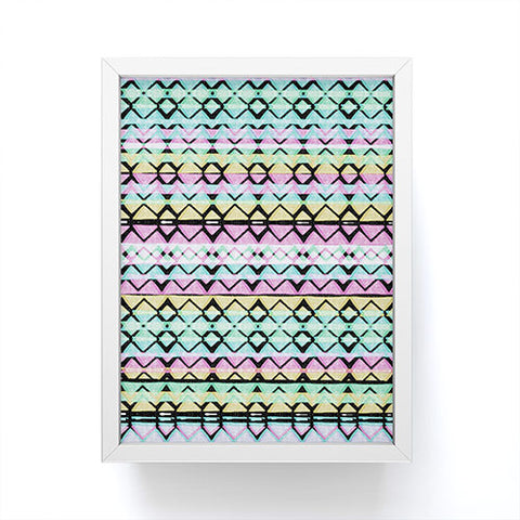 CayenaBlanca Geometric Lines Framed Mini Art Print