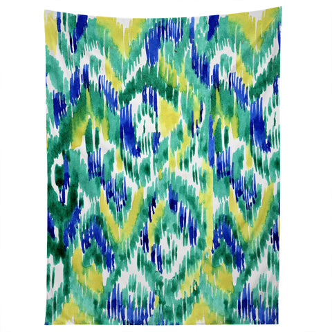 CayenaBlanca Green Ikat Tapestry