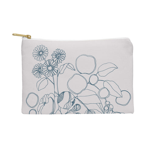 CayenaBlanca Imaginary Flowers Pouch