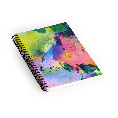CayenaBlanca Ink Splashes Spiral Notebook