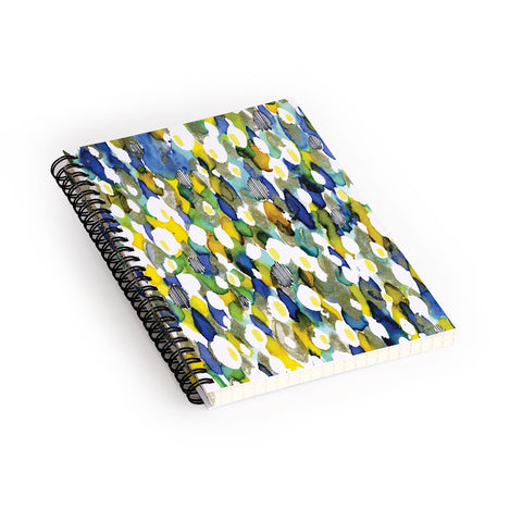 CayenaBlanca Ink texture Spiral Notebook