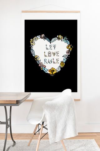 CayenaBlanca Let Love Rule Art Print And Hanger