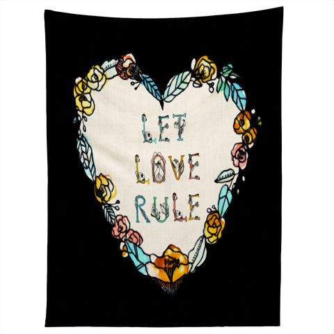 CayenaBlanca Let Love Rule Tapestry