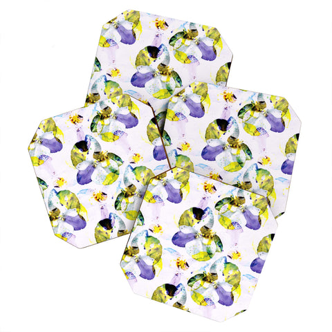 CayenaBlanca Orchid 3 Coaster Set