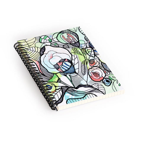 CayenaBlanca Pastel Spring Spiral Notebook