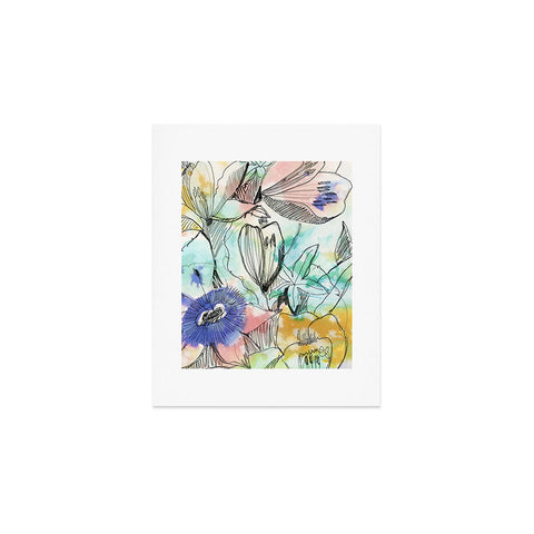 CayenaBlanca Pastels Flowers Art Print
