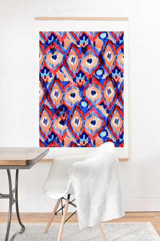 CayenaBlanca Peacock Texture Art Print And Hanger
