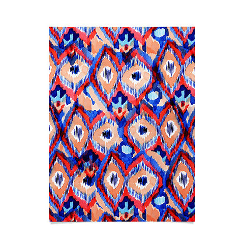 CayenaBlanca Peacock Texture Poster