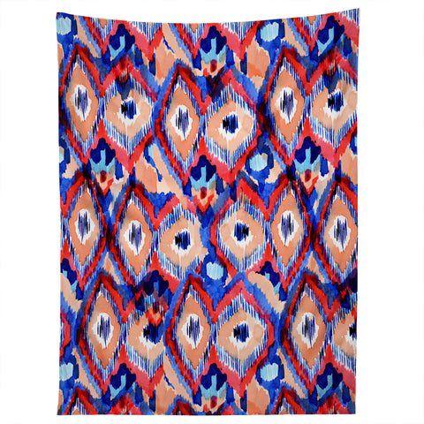 CayenaBlanca Peacock Texture Tapestry