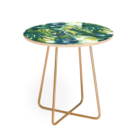 CayenaBlanca Rainy forest Round Side Table