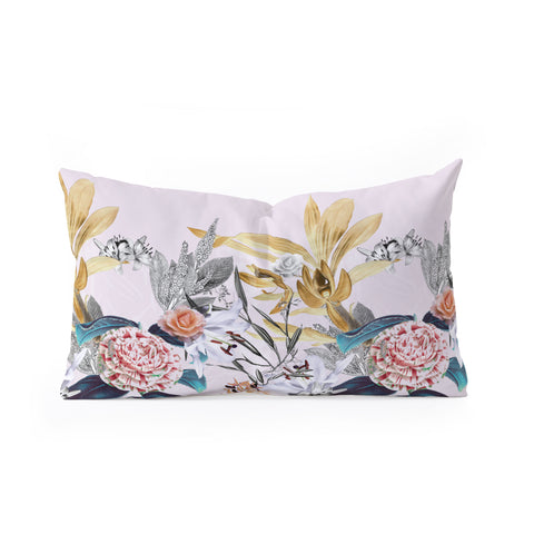 CayenaBlanca Romantic Botanicals Oblong Throw Pillow