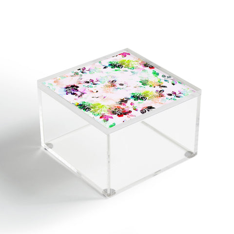 CayenaBlanca Romantic Flowers Acrylic Box