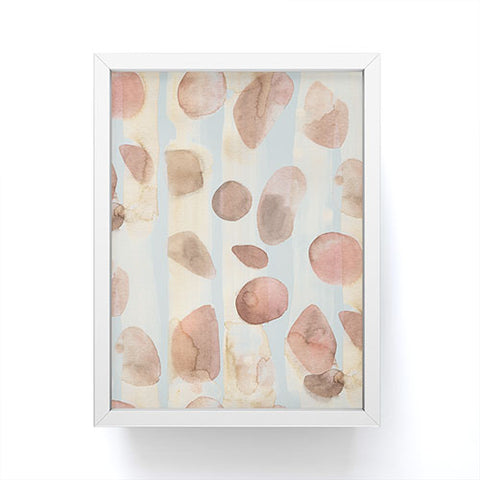CayenaBlanca Salted Rocks Framed Mini Art Print