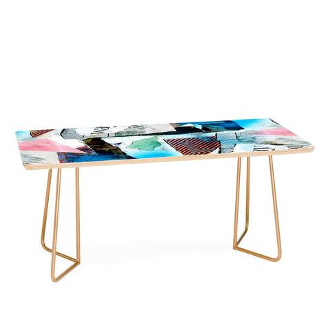 CayenaBlanca Street Collage Coffee Table