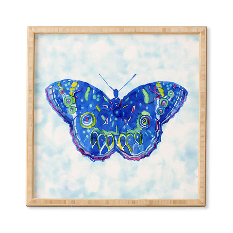 CayenaBlanca Watercolour Butterfly Framed Wall Art