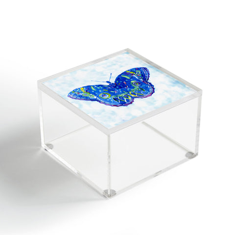CayenaBlanca Watercolour Butterfly Acrylic Box