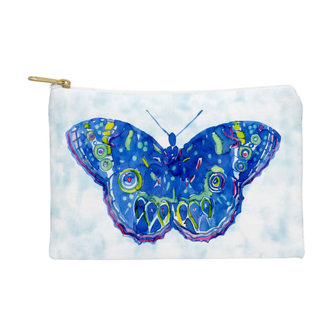 CayenaBlanca Watercolour Butterfly Pouch