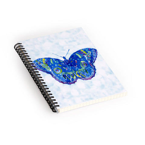 CayenaBlanca Watercolour Butterfly Spiral Notebook