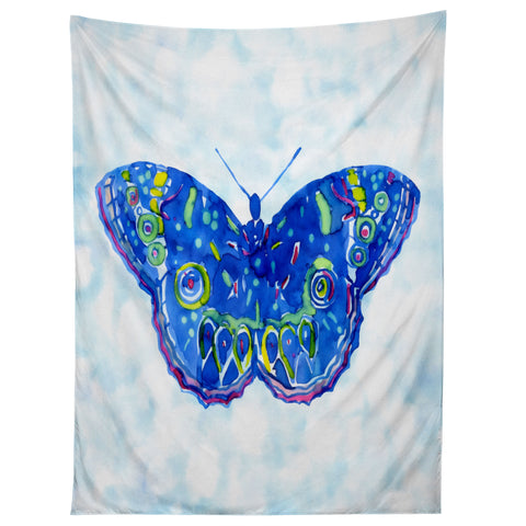 CayenaBlanca Watercolour Butterfly Tapestry