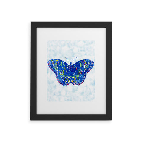 CayenaBlanca Watercolour Butterfly Framed Art Print