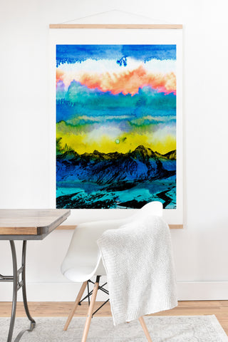 CayenaBlanca Wild West Sunrise Art Print And Hanger