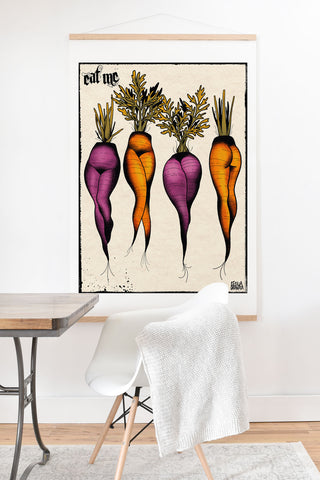CeciTattoos Sexy carrots botanical chart Art Print And Hanger