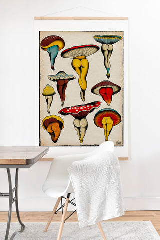 CeciTattoos Sexy mushrooms Art Print And Hanger