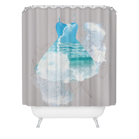 Ceren Kilic Dancing Sea Shower Curtain