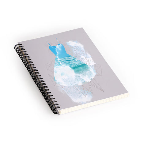 Ceren Kilic Dancing Sea Spiral Notebook