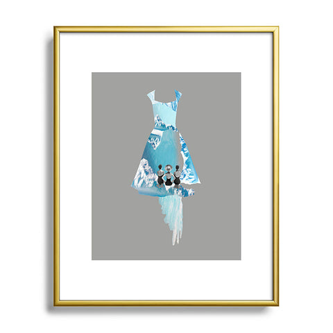 Ceren Kilic Filled With Blue Metal Framed Art Print