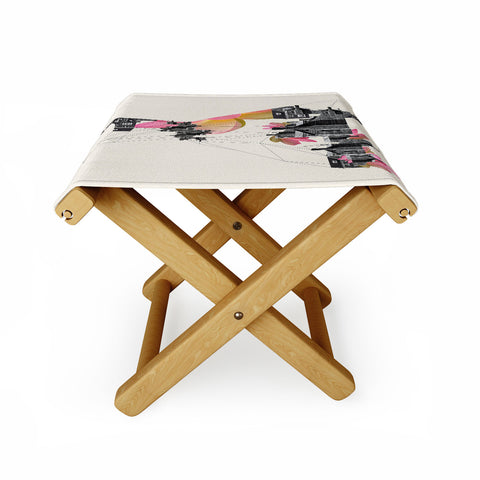 Ceren Kilic Filled With City Folding Stool