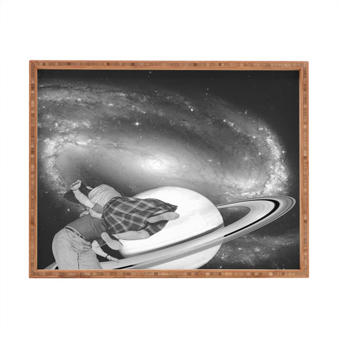 Ceren Kilic Fly me to the saturn Rectangular Tray