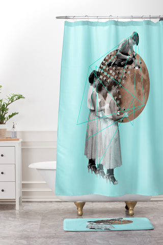 Ceren Kilic Gothic Moon Maker Shower Curtain And Mat