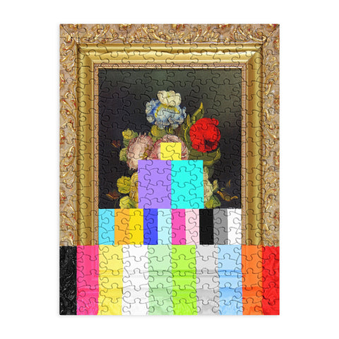 Chad Wys A Painting of Flowers With Color Bars Puzzle