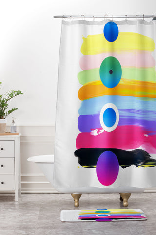 Chad Wys Orbit 8 Shower Curtain And Mat