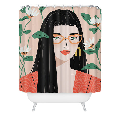 Charly Clements Bloom Shower Curtain