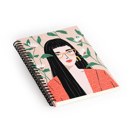 Charly Clements Bloom Spiral Notebook