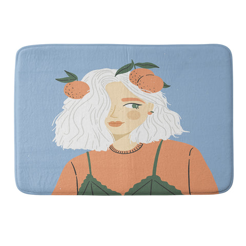Charly Clements Clementine Girl Memory Foam Bath Mat