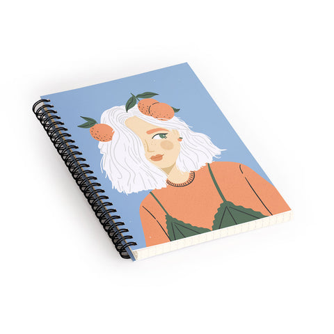 Charly Clements Clementine Girl Spiral Notebook