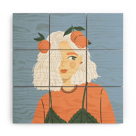 Charly Clements Clementine Girl Wood Wall Mural