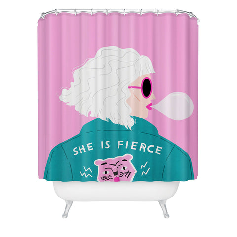 Charly Clements Disco Diva Shower Curtain