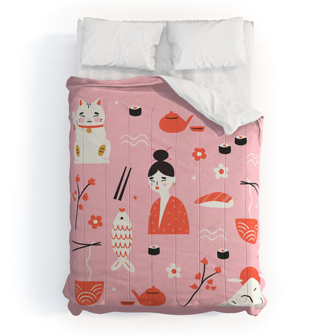 Charly Clements Dreaming of Japan Pattern Comforter