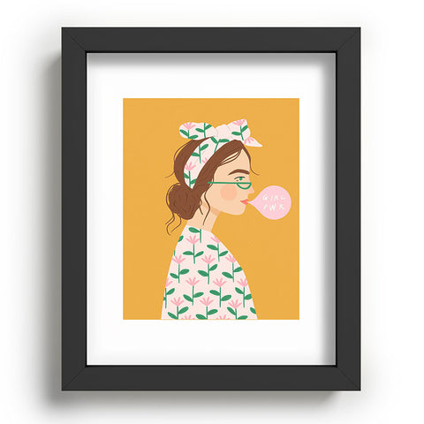 Charly Clements Girl Power I Recessed Framing Rectangle