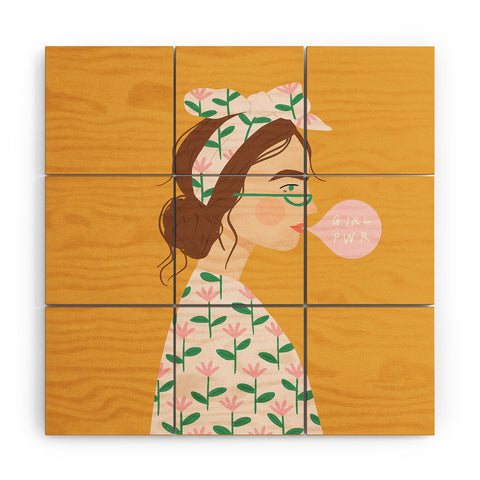 Charly Clements Girl Power I Wood Wall Mural