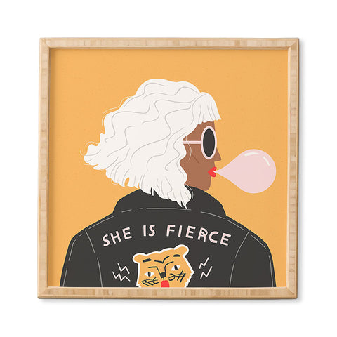 Charly Clements She Is Fierce Framed Wall Art