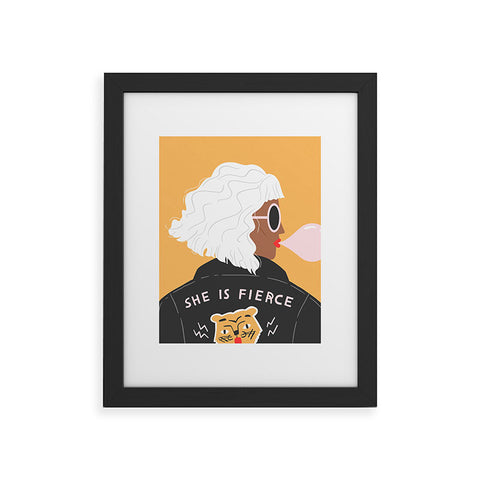 Charly Clements She Is Fierce Framed Art Print