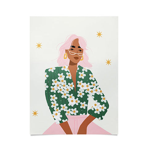 Charly Clements Strike a Pose Pink and Green Palette Poster