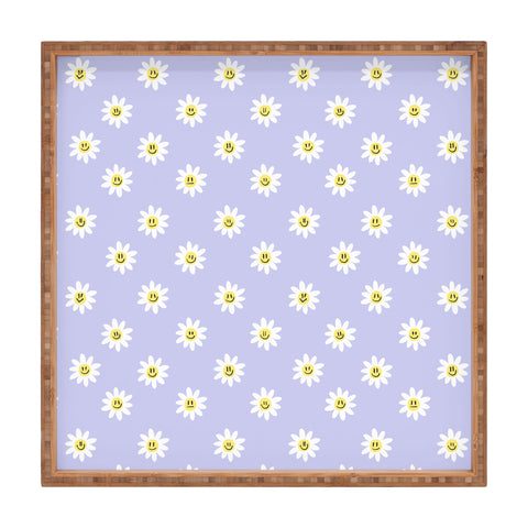 Charly Clements Trippy Daisy Square Tray
