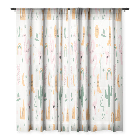 Charly Clements Wild West Pattern Sheer Non Repeat