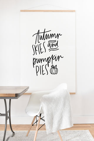 Chelcey Tate Autumn Skies And Pumpkin Pies Art Print And Hanger